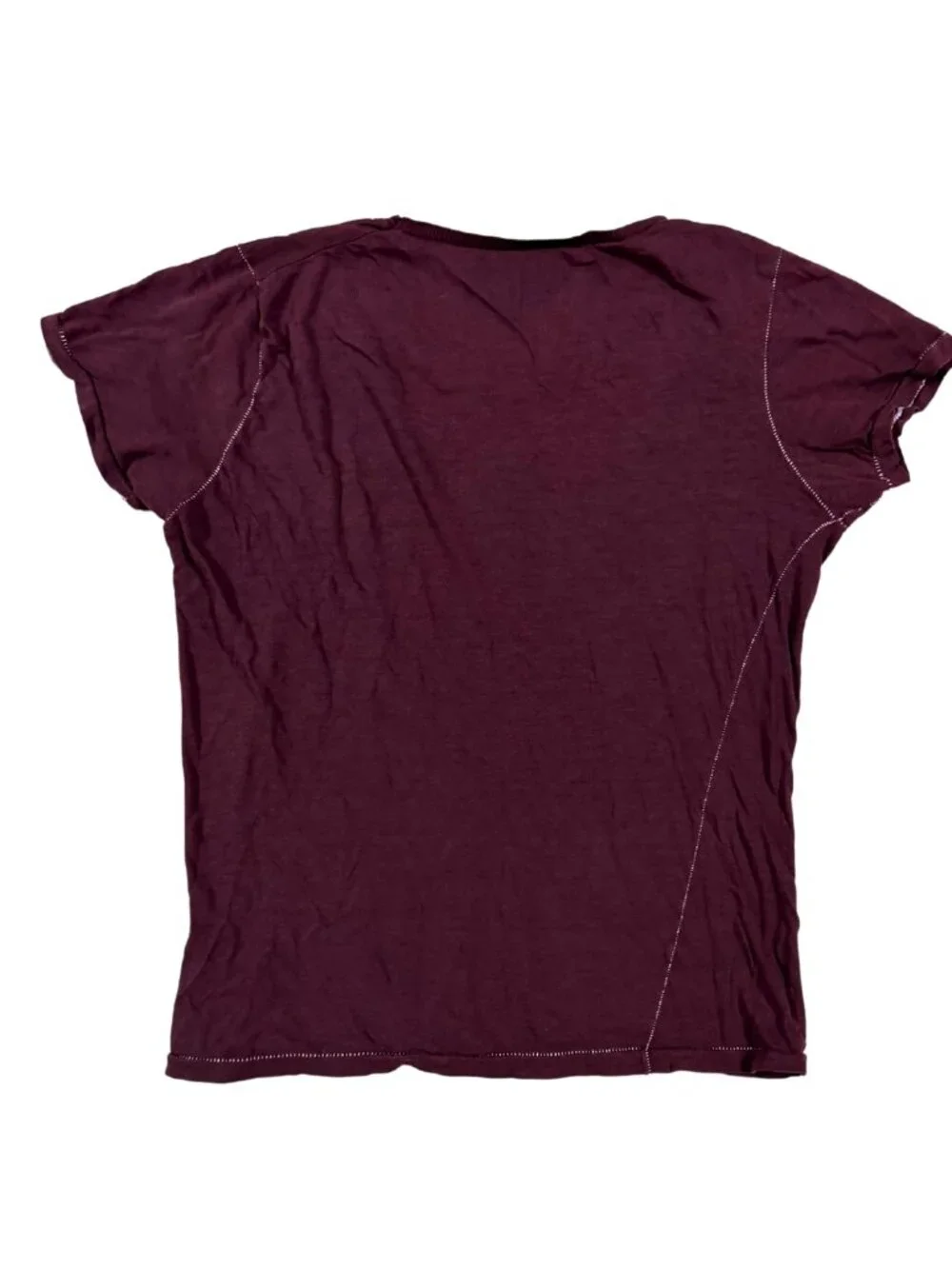 Organic Cotton Botanical Printed Brown Baby Tee Size Small
